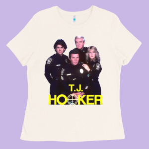 T. J. Hooker Ladies Tee Designed By Lanvoart