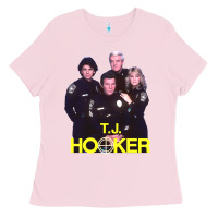 Bubblegum Pink t. j. hooker Ladies Tee - lanVoArt