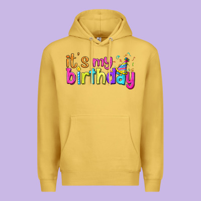 It's My Birthday Premium Hoodie Designed By Bundleandbundleshop