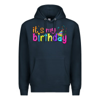 Navy it's my birthday Premium Hoodie - BundleAndBundleShop
