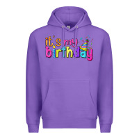Purple it's my birthday Premium Hoodie - BundleAndBundleShop