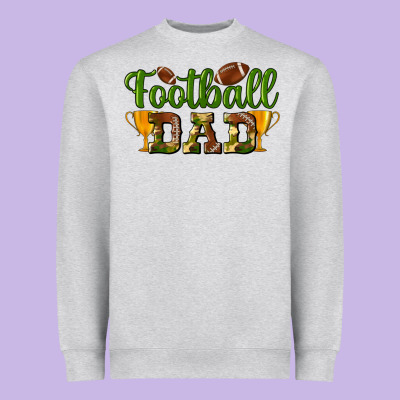 Football Dad Heavyweight Sweatshirt Designed By Bundleandbundleshop