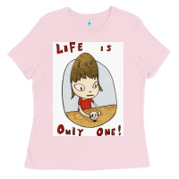 Bubblegum Pink life is only one Ladies Tee - lanVoArt