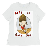 White life is only one Ladies Tee - lanVoArt