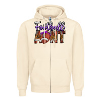 Football Aunt Zipper Hoodie | Teevron