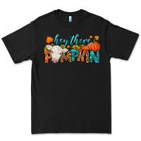 Black Western Hey There Pumpkin Premium Tee - LillyAllenDesigns