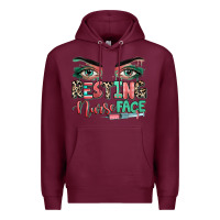 Burgundy resting nurse face Premium Hoodie - RanaPortraitStore