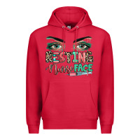 Cardinal resting nurse face Premium Hoodie - RanaPortraitStore