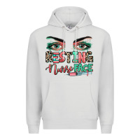 Dove Grey resting nurse face Premium Hoodie - RanaPortraitStore