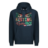 Navy resting nurse face Premium Hoodie - RanaPortraitStore