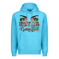 Ocean Blue resting nurse face Premium Hoodie - RanaPortraitStore