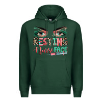 Sports Green resting nurse face Premium Hoodie - RanaPortraitStore