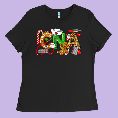 Christmas Cna Certified Nursing Assistant Ladies Tee Designed By Lillyallendesigns