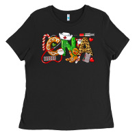 Black Christmas CNA Certified Nursing Assistant Ladies Tee - LillyAllenDesigns