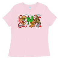 Bubblegum Pink Christmas CNA Certified Nursing Assistant Ladies Tee - LillyAllenDesigns