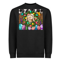 Black Easter Bunny Tumbler Heavyweight Sweatshirt - BundleAndBundleShop