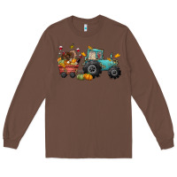 Chestnut thanksgiving tractor Long Sleeve Tee - CowGirlArtShop