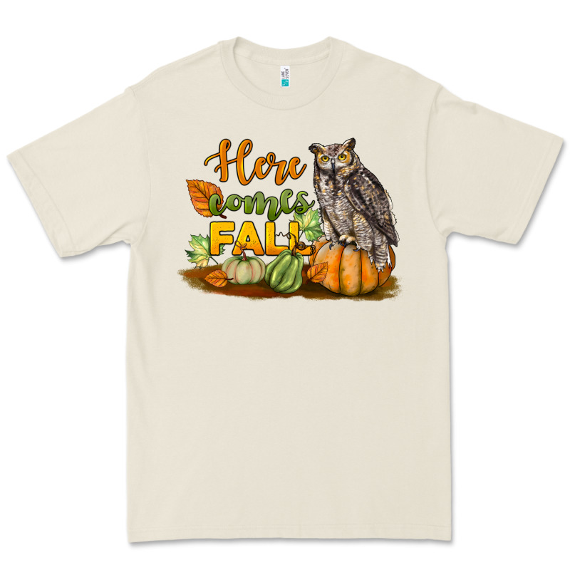 Here Comes Fall Owl Premium Tee by LillyAllenDesigns | Teevron