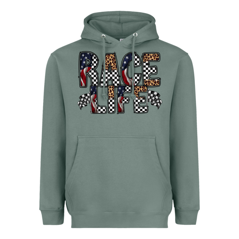 Race Life Heavyweight Hoodie by RacoonDesign | Teevron