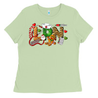 Matcha Christmas lpn certified nursing assistant Ladies Tee - LillyAllenDesigns