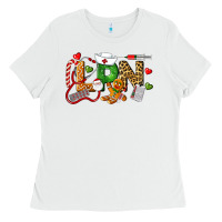 White Christmas lpn certified nursing assistant Ladies Tee - LillyAllenDesigns