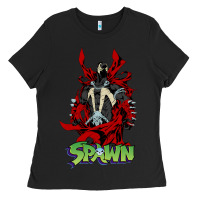 Black spawn Ladies Tee - lanVoArt