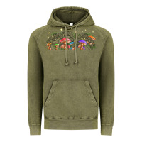 Vintage Olive magic mushroom Vintage Hoodie - TumblerDesignByShophia