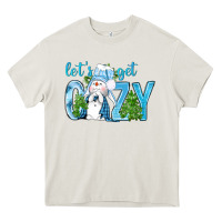 Cream Let's Get Cozy Heavy Core Tee - BundleAndBundleShop