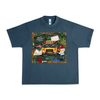 Midnight Navy school bus back to school Urban Heavy Tee - texasbilliewilder