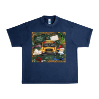 Navy school bus back to school Urban Heavy Tee - texasbilliewilder