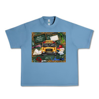 Pebble Blue school bus back to school Urban Heavy Tee - texasbilliewilder