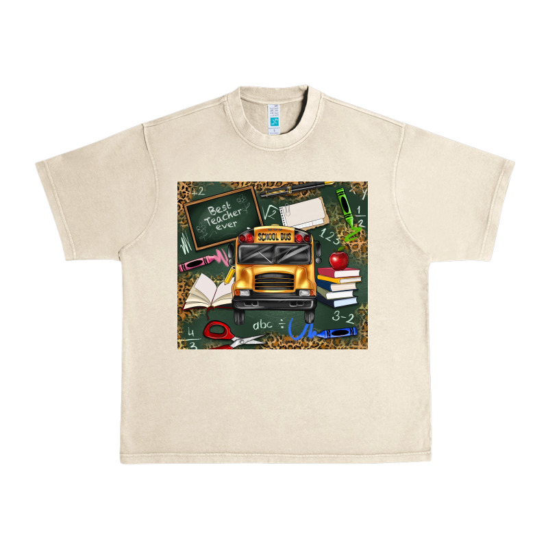 School Bus Back To School Urban Heavy Tee by texasbilliewilder | Teevron