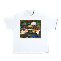 White school bus back to school Urban Heavy Tee - texasbilliewilder