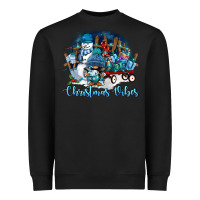 Black christmas vibes Heavyweight Sweatshirt - FaDigitalArtStudio