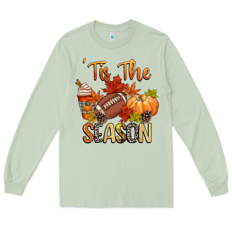 Tis The Season Football Long Sleeve Tee by CowGirlArtShop | Teevron