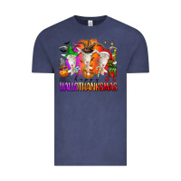 Vintage Denim happy hallothanksmas goats Vintage Tee - texasbilliewilder