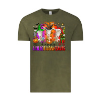 Vintage Olive happy hallothanksmas goats Vintage Tee - texasbilliewilder