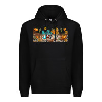 Black hello pumpkin libbey glass Premium Hoodie - BundleAndBundleShop