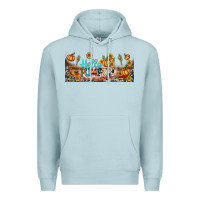 Blue Mist hello pumpkin libbey glass Premium Hoodie - BundleAndBundleShop