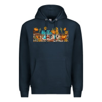 Navy hello pumpkin libbey glass Premium Hoodie - BundleAndBundleShop