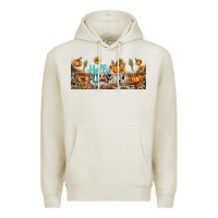 Oatmeal Heather hello pumpkin libbey glass Premium Hoodie - BundleAndBundleShop