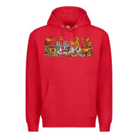 Red hello pumpkin libbey glass Premium Hoodie - BundleAndBundleShop