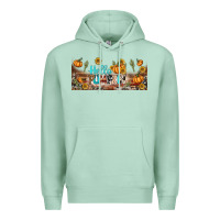 Seafoam hello pumpkin libbey glass Premium Hoodie - BundleAndBundleShop