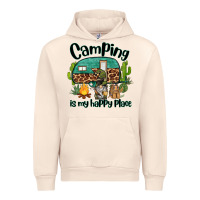Sandshell camping is my happy place caravan and gnome Urban Hoodie - BarkalooDesign
