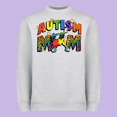 Autism Mom Heavyweight Sweatshirt Designed By Fadigitalartstudio