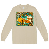 Mushroom just a girl who loves fall background Long Sleeve Tee - Jasminsmagicworld