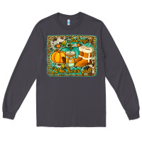 Smoke just a girl who loves fall background Long Sleeve Tee - Jasminsmagicworld
