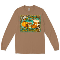 Toasted Coconut just a girl who loves fall background Long Sleeve Tee - Jasminsmagicworld
