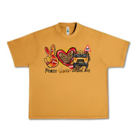 Peanut Butter peace love school bus Urban Heavy Tee - texasbilliewilder