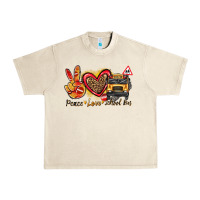 Peace Love School Bus Urban Heavy Tee | Teevron